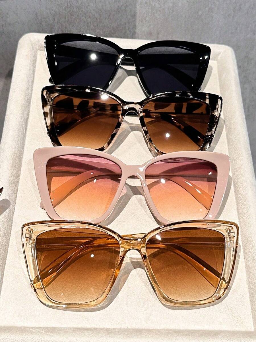 Sunglasses Cat Eye - 3/4 szt. Damskie okulary z oprawkami