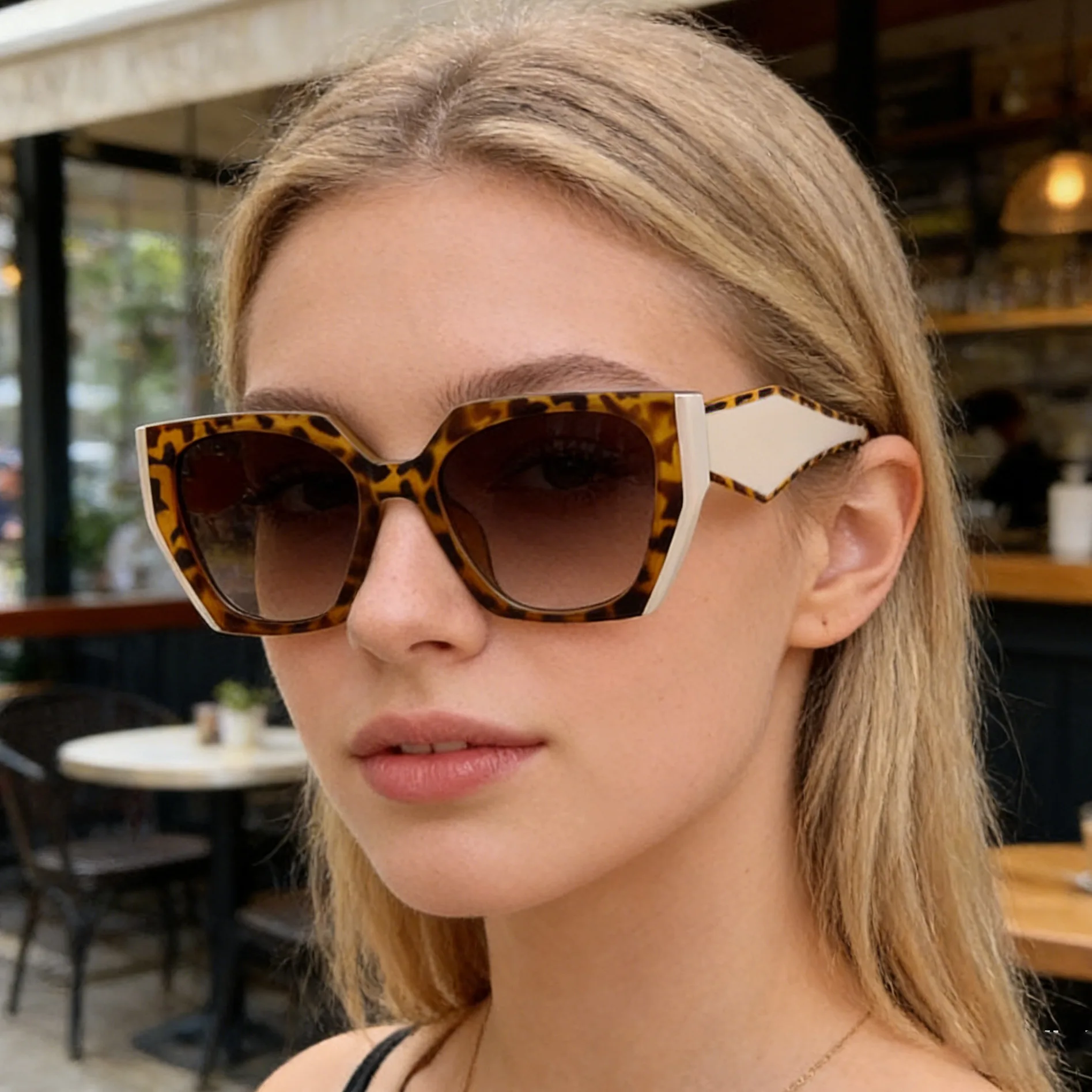 Sunglasses Cat Eye - Nowe okulary przeciwsłoneczne damskie z pełną