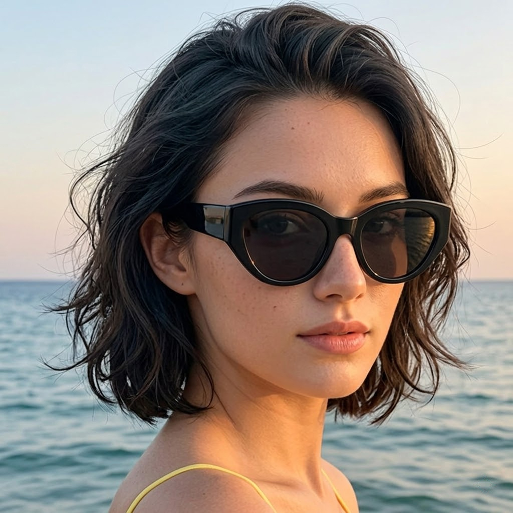 Sunglasses Cat Eye - Damskie Męskie Klasyczne Okulary Przeciwsłoneczne Kocie