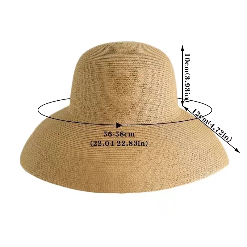 Hat Floppy Wide - Kapelusz słomkowy z szerokim rondem na