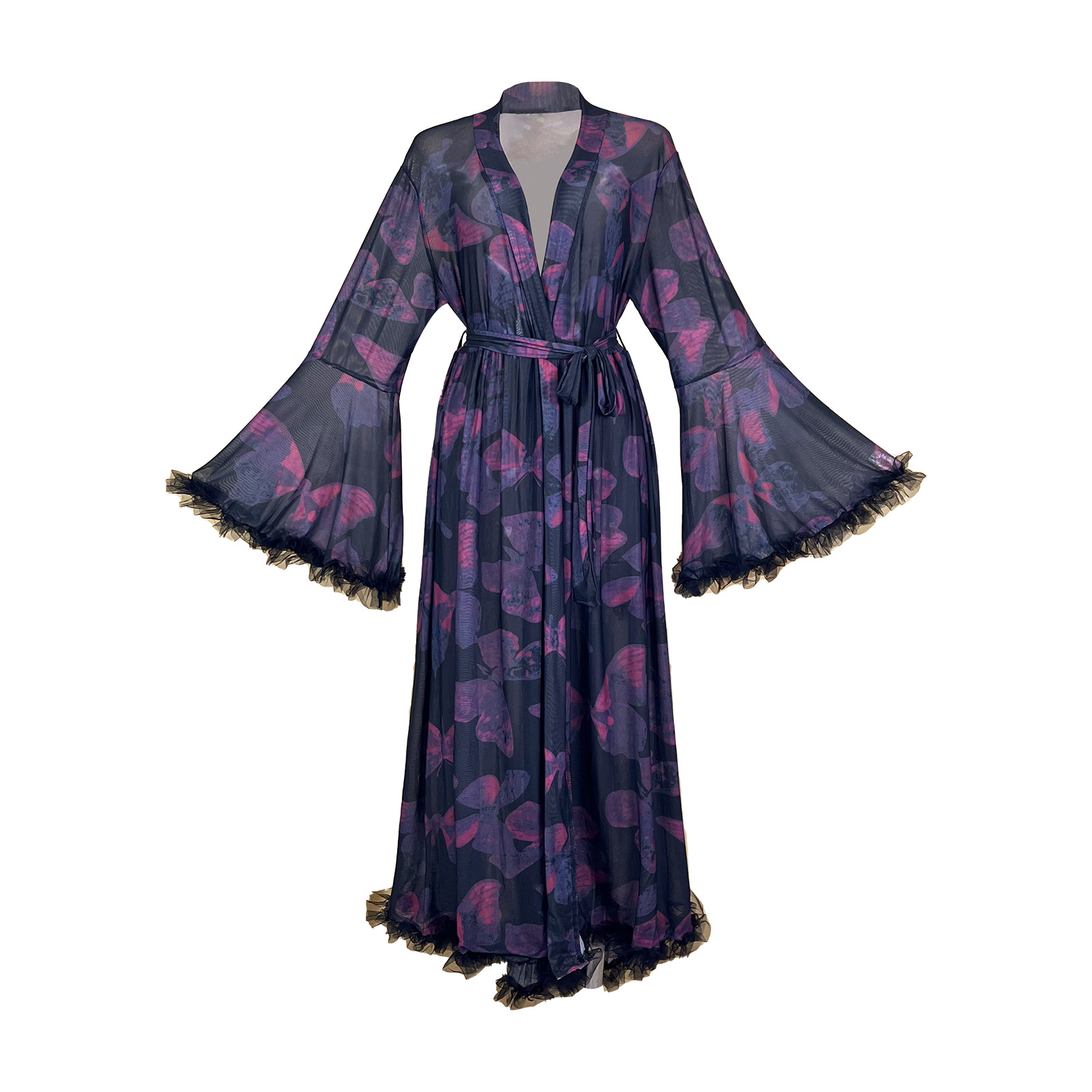 Letni, przezroczysty szlafrok  – Kimono Sheer Floral recenzja i cena