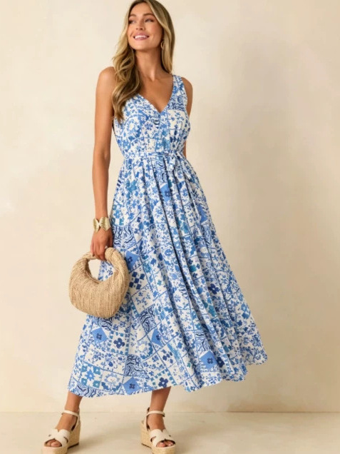 Lato 2026, duża rozmiarówka, d – Linen Dress Wrap recenzja i cena
