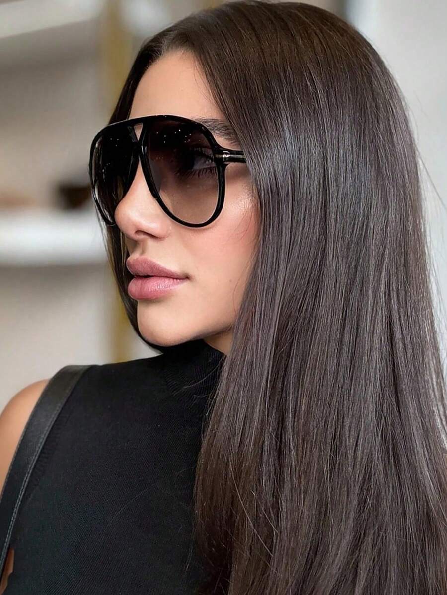 1 szt. Duże okulary z podwójny – Sunglasses Cat Eye recenzja i cena
