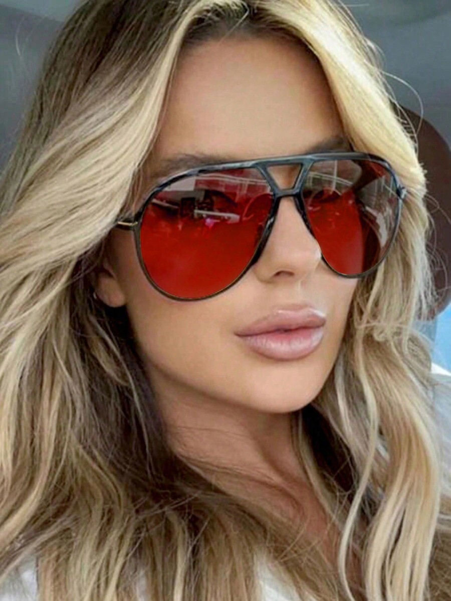 1 szt. Duże okulary z podwójny – Sunglasses Cat Eye recenzja i cena