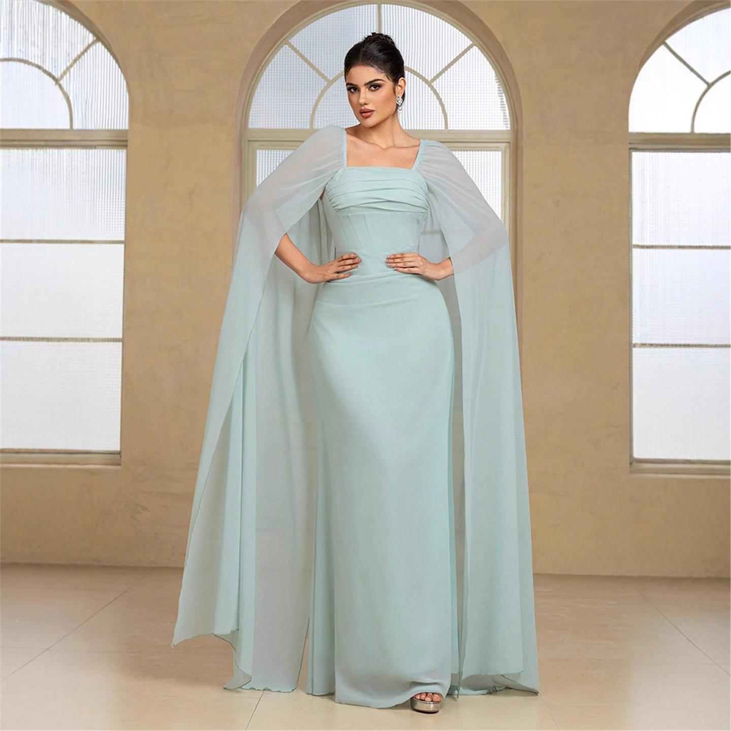 Elegancka długa suknia wieczor – Linen Dress Wrap recenzja i cena