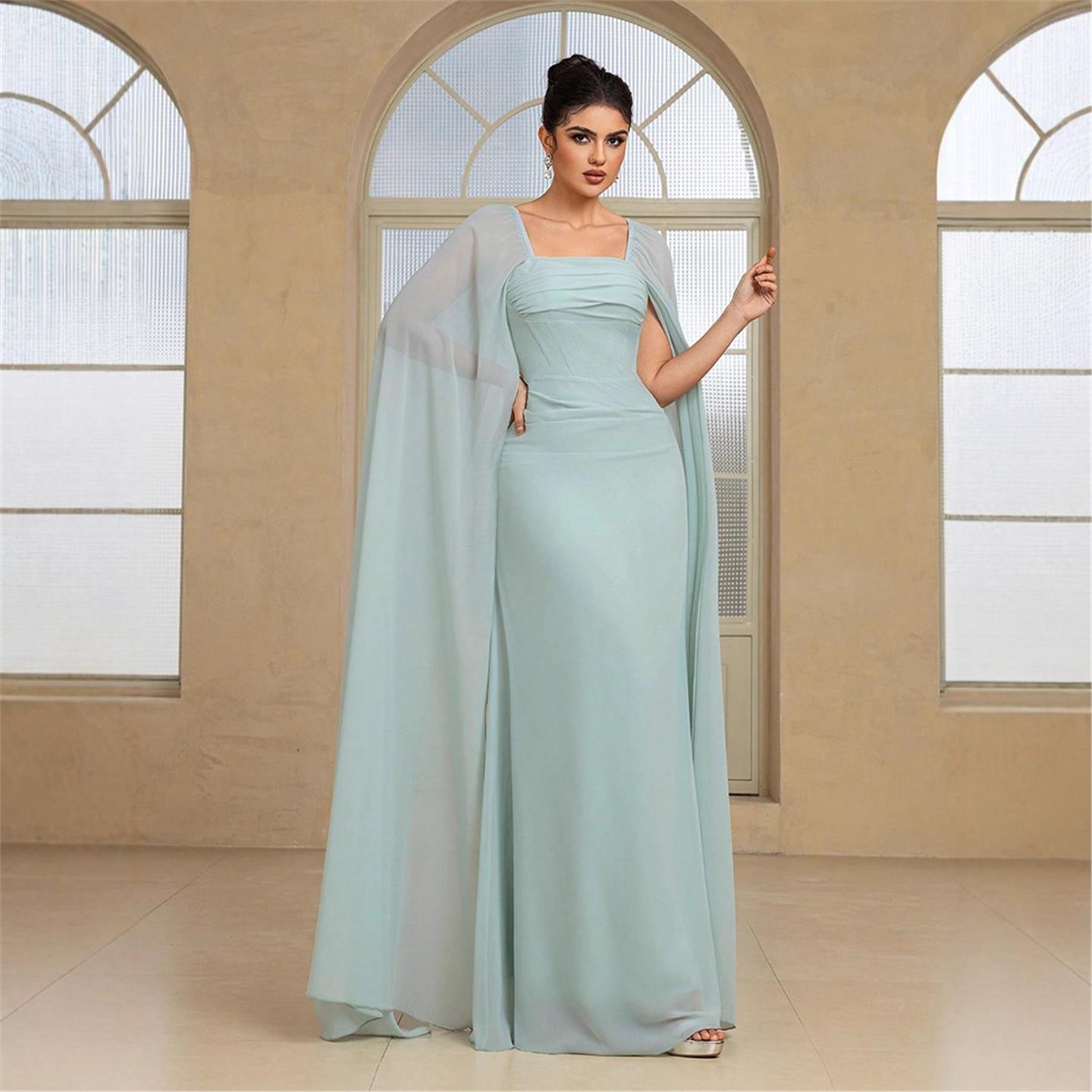 Elegancka długa suknia wieczor – Linen Dress Wrap recenzja i cena